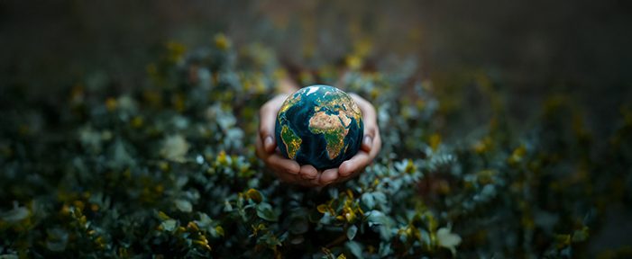 Image de la terre pour les achats responsable CCPA